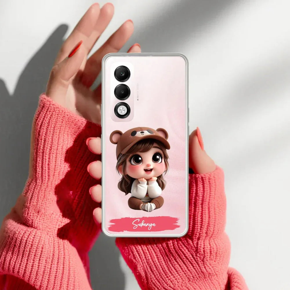 Little Girl Customize Transparent Silicon Case For Oppo - ShopOnCliQ