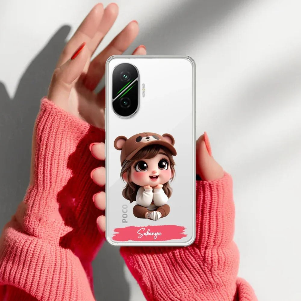 Little Girl Customize Transparent Silicon Case For Poco - ShopOnCliQ