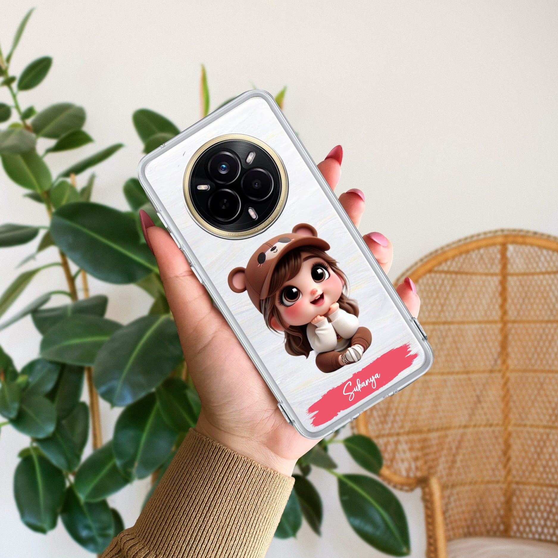 Little Girl Customize Transparent Silicon Case For Realme 14 Pro 5G
