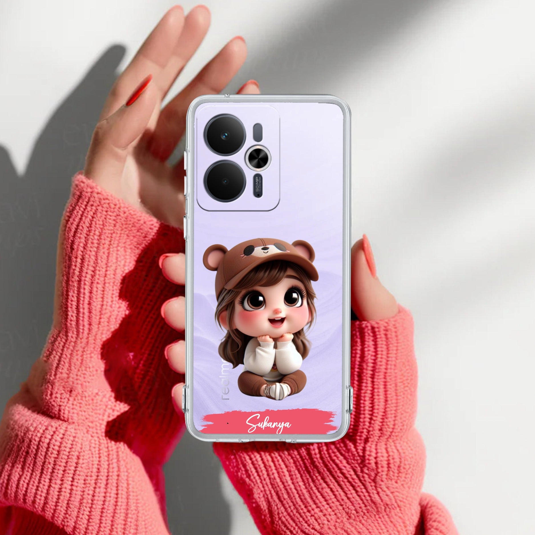 Little Girl Customize Anti Yelllow Case For Realme 14T 5G