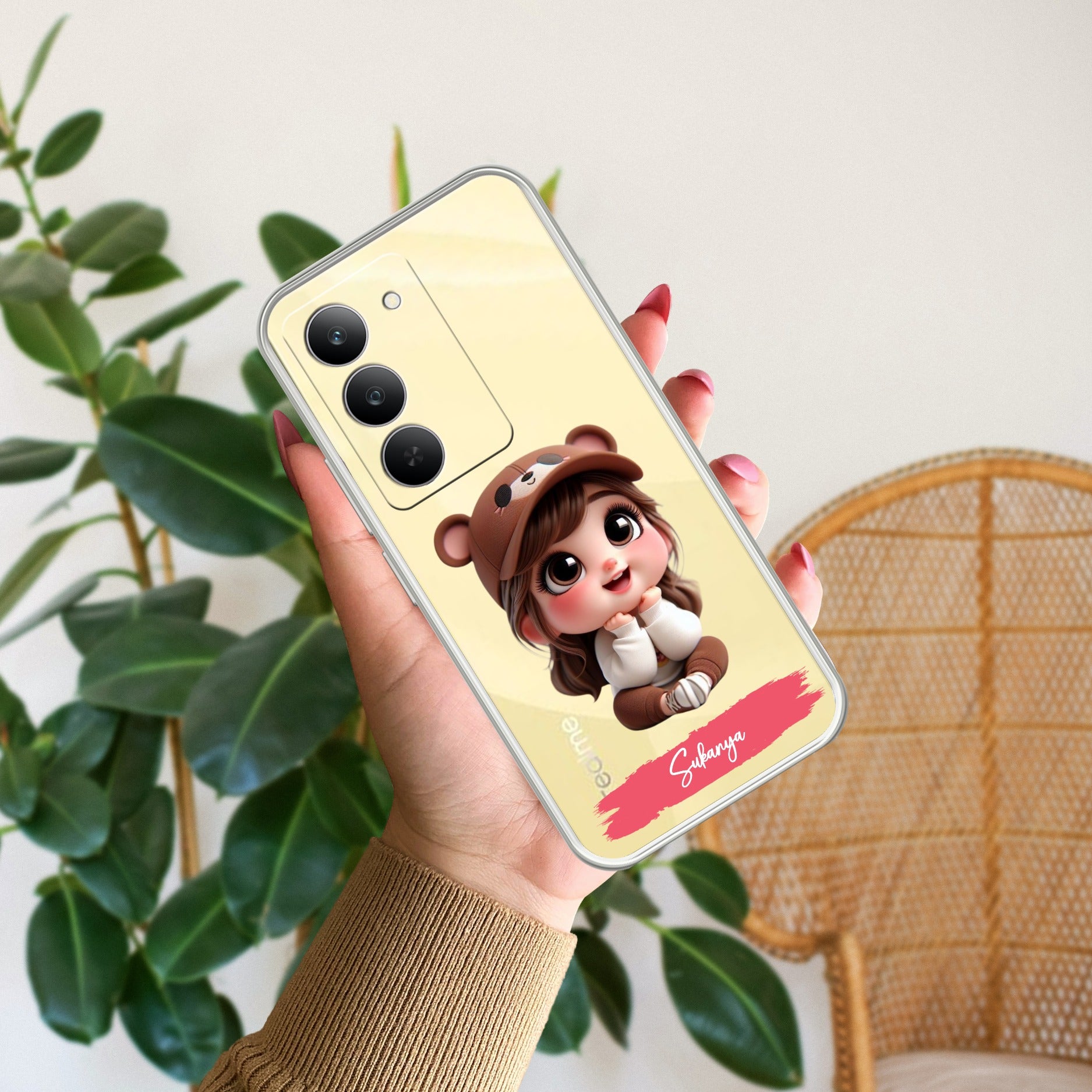 Little Girl Customize Transparent Silicon Case For Realme 14x 5G