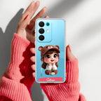 Little Girl Customize Anti Yelllow Case For Realme 15X 5G