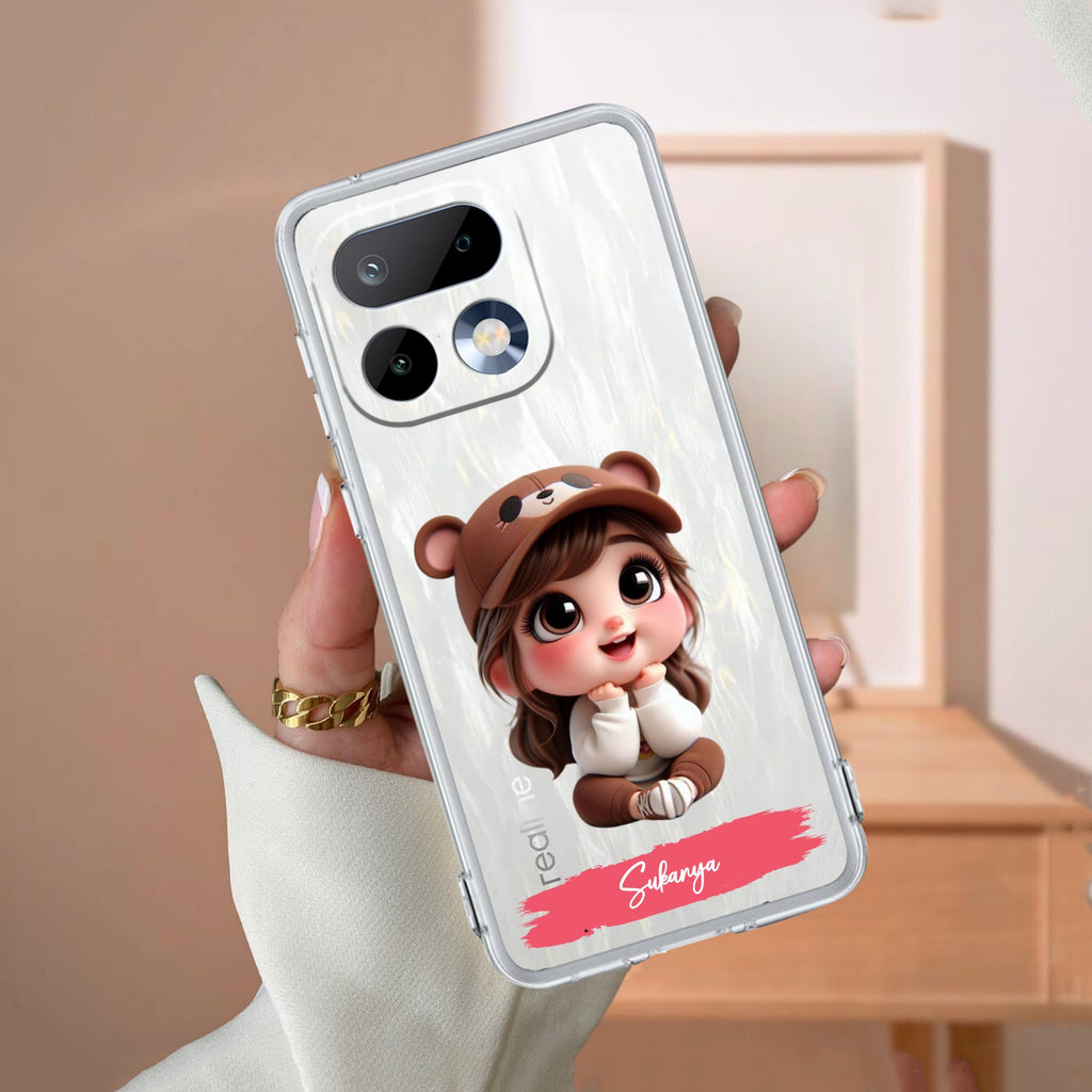 Little Girl Customize Anti Yelllow Case For Realme 16 Pro 5G