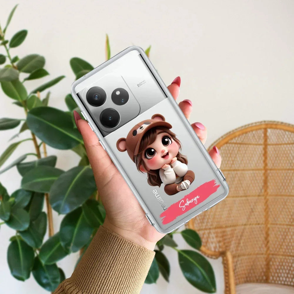 Little Girl Customize Anti Yelllow Case For Realme GT 6 5G
