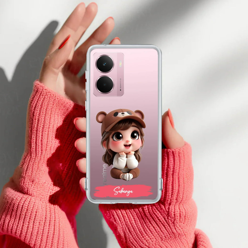 Little Girl Customize Anti Yelllow Case For Realme P3 5G