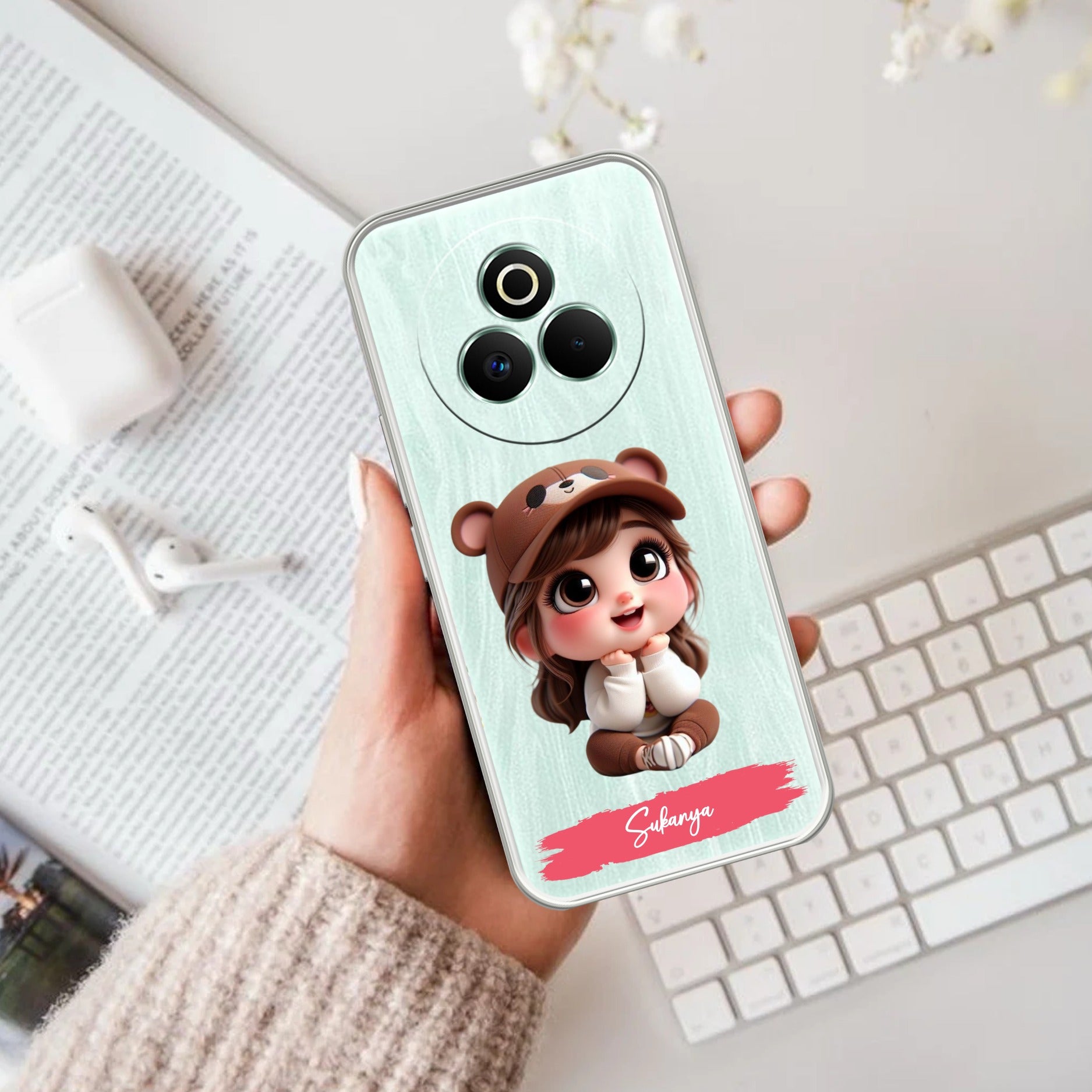 Little Girl Customize Transparent Silicon Case For Realme P3 Pro 5G