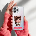 Little Girl Customize Transparent Silicon Case For Redmi 12 4G