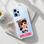 Little Girl Customize Transparent Silicon Case For Redmi Note 12 5G