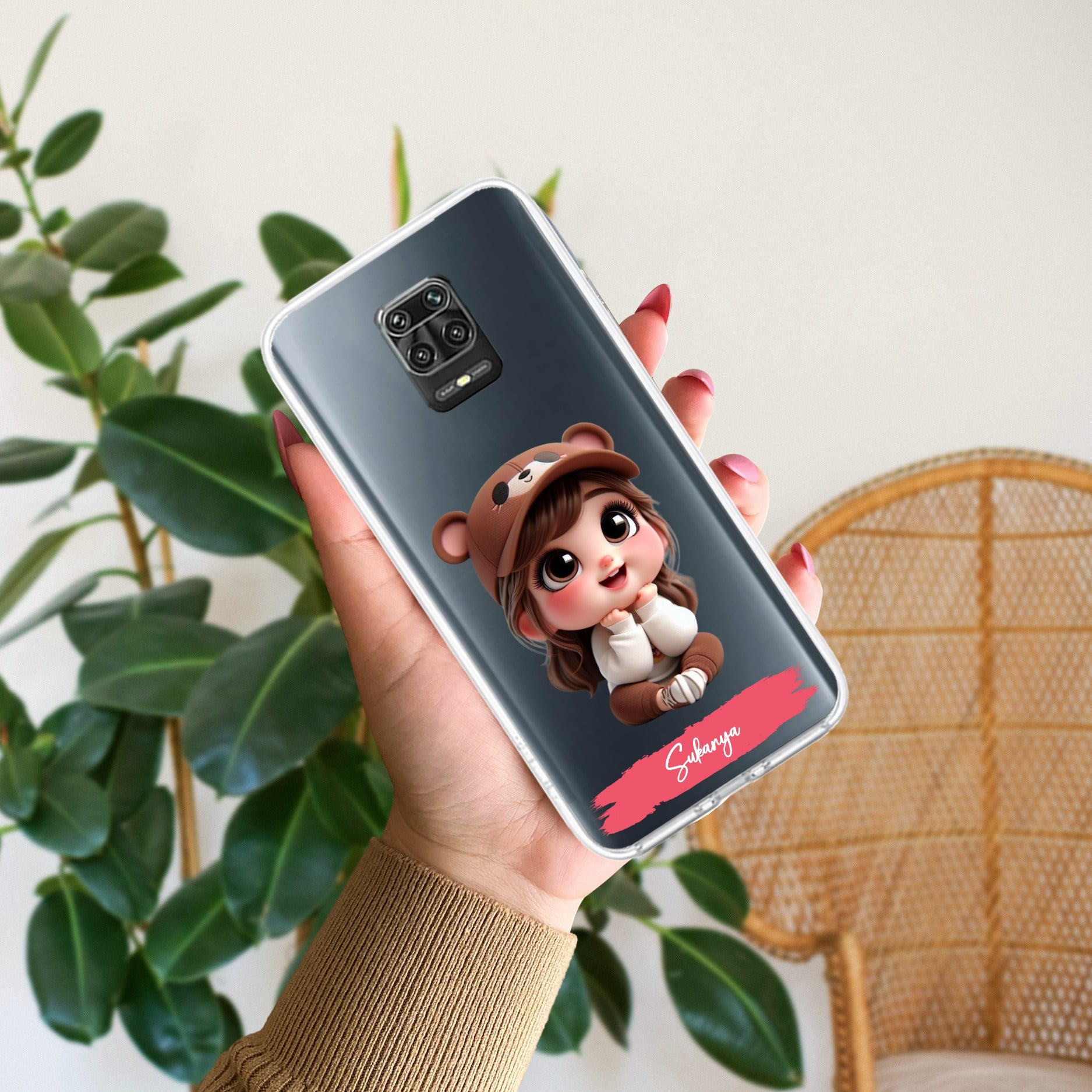 Little Girl Customize Anti Yellow Case For Redmi Note 9 Pro