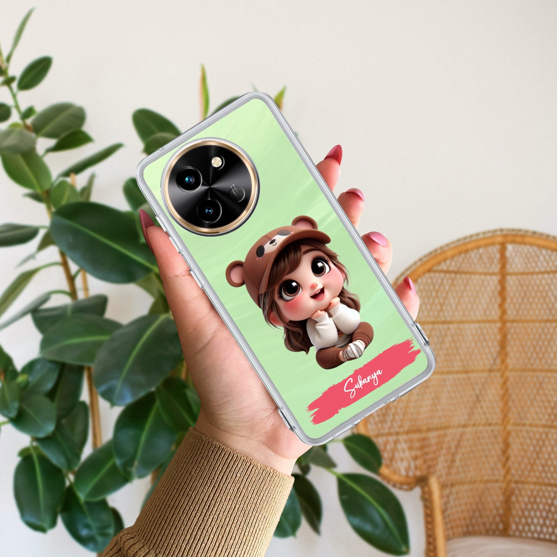 Little Girl Customize Transparent Silicon Case For Vivo