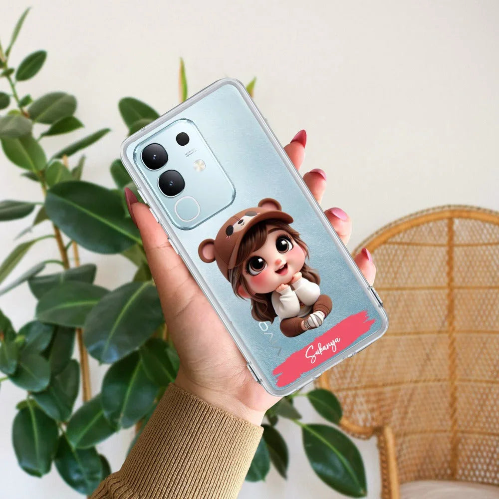 Little Girl Customize Transparent Silicon Case For Vivo - ShopOnCliQ