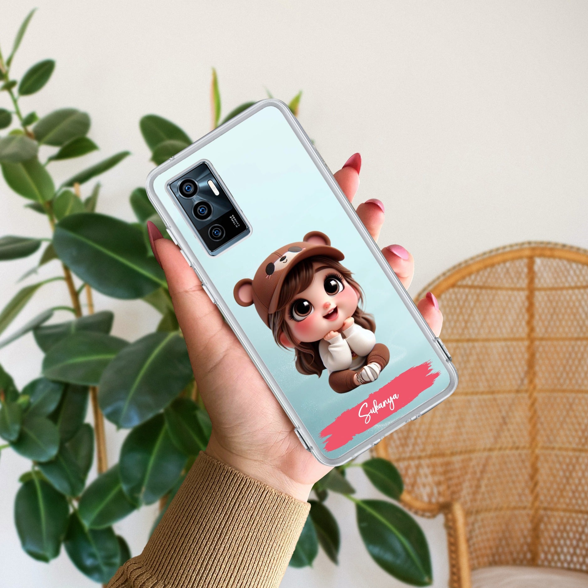 Little Girl Customize Transparent Silicon Case For Vivo
