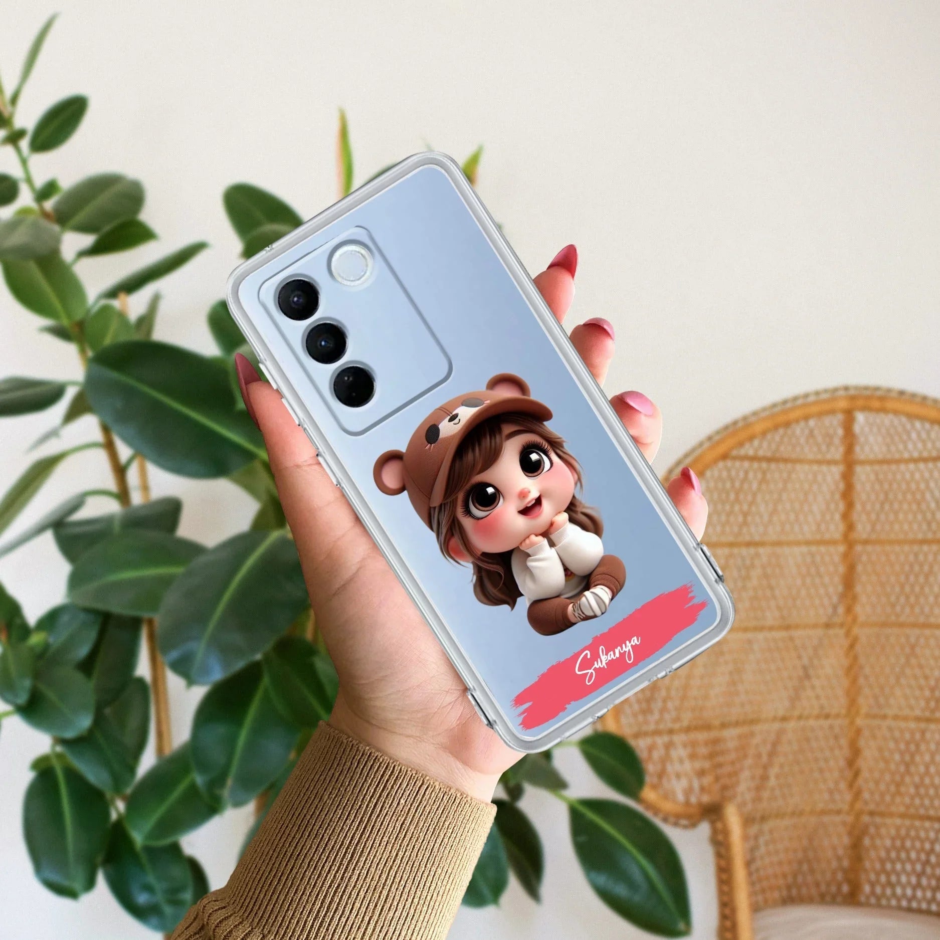 Little Girl Customize Transparent Silicon Case For Vivo - ShopOnCliQ