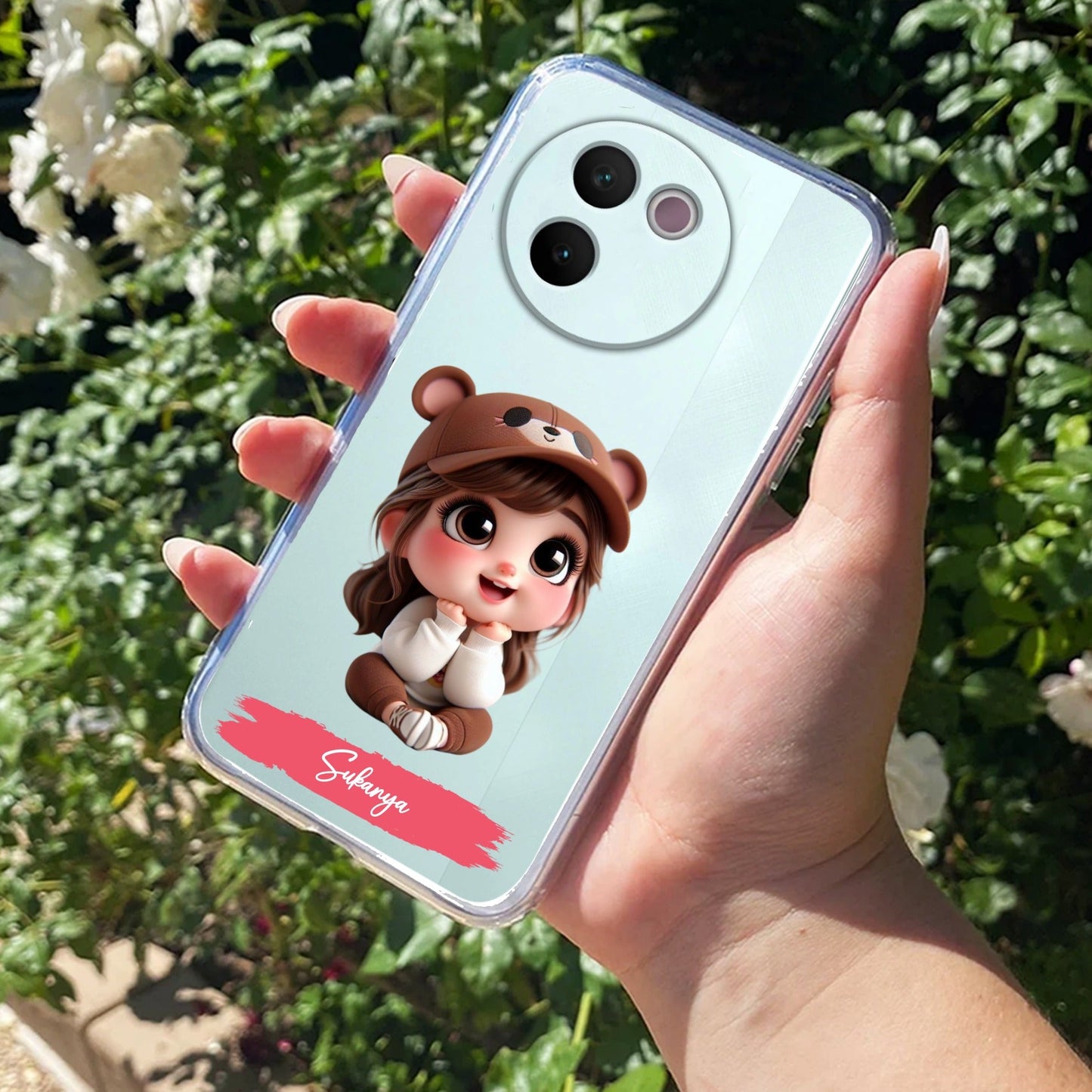 Little Girl Customize Transparent Silicon Case For Vivo