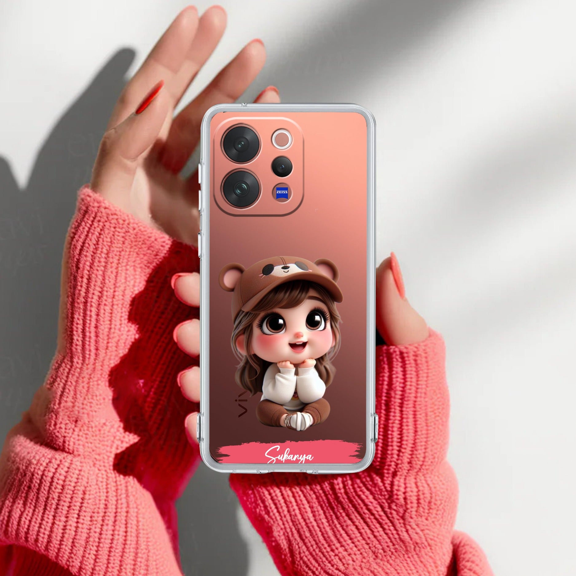 Little Girl Customize Transparent Silicon Case For Vivo V70 Elite 5G