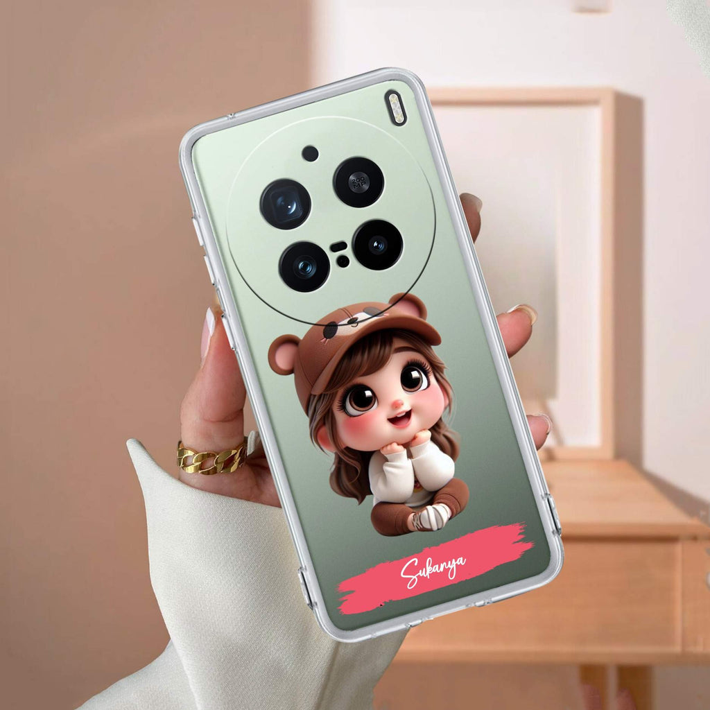 Little Girl Customize Transparent Silicon Case For Vivo V60e 5G