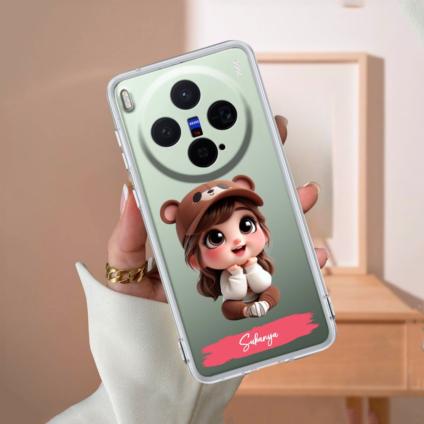 Little Girl Customize Transparent Silicon Case For Vivo