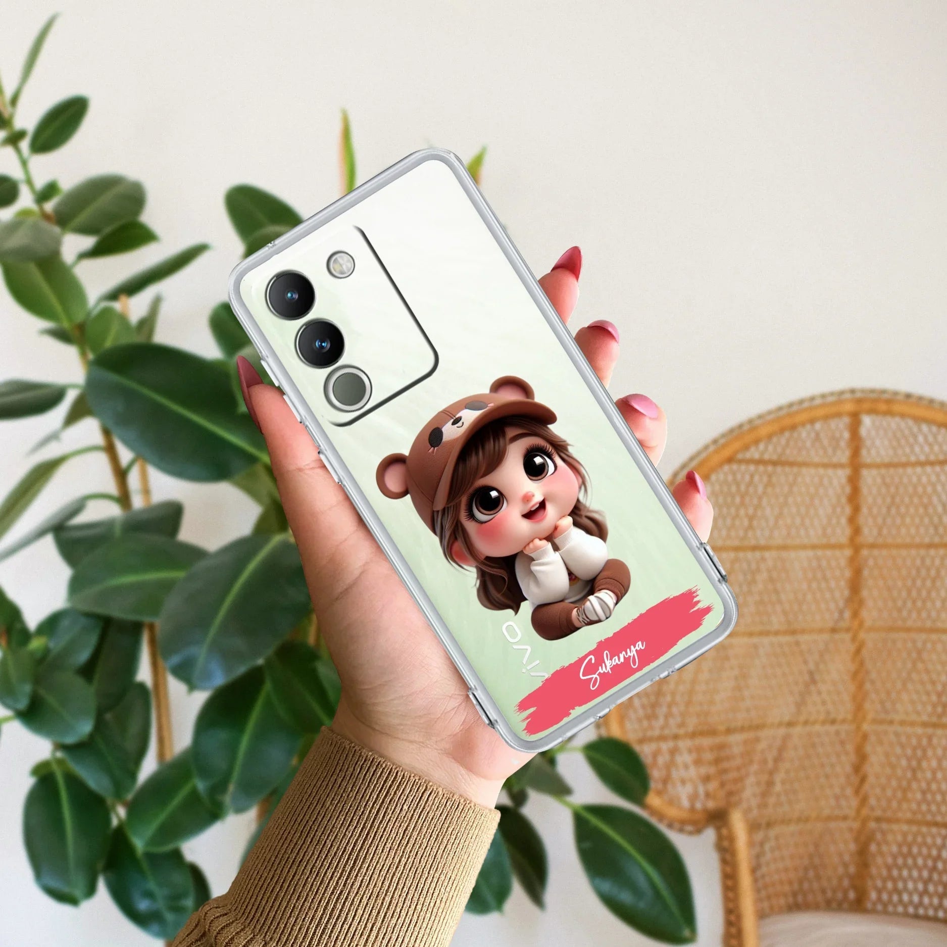 Little Girl Customize Transparent Silicon Case For Vivo - ShopOnCliQ