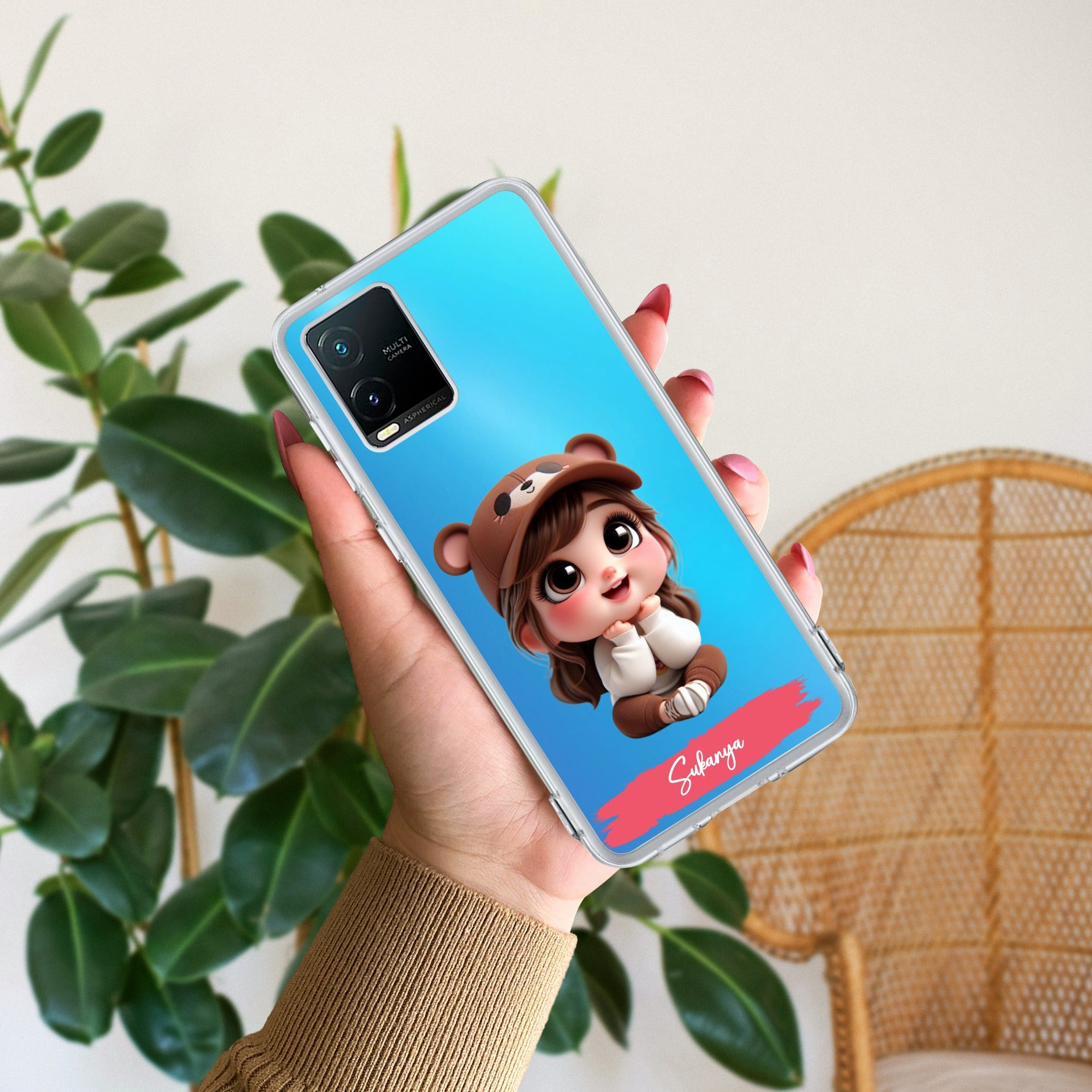 Little Girl Customize Transparent Silicon Case For Vivo