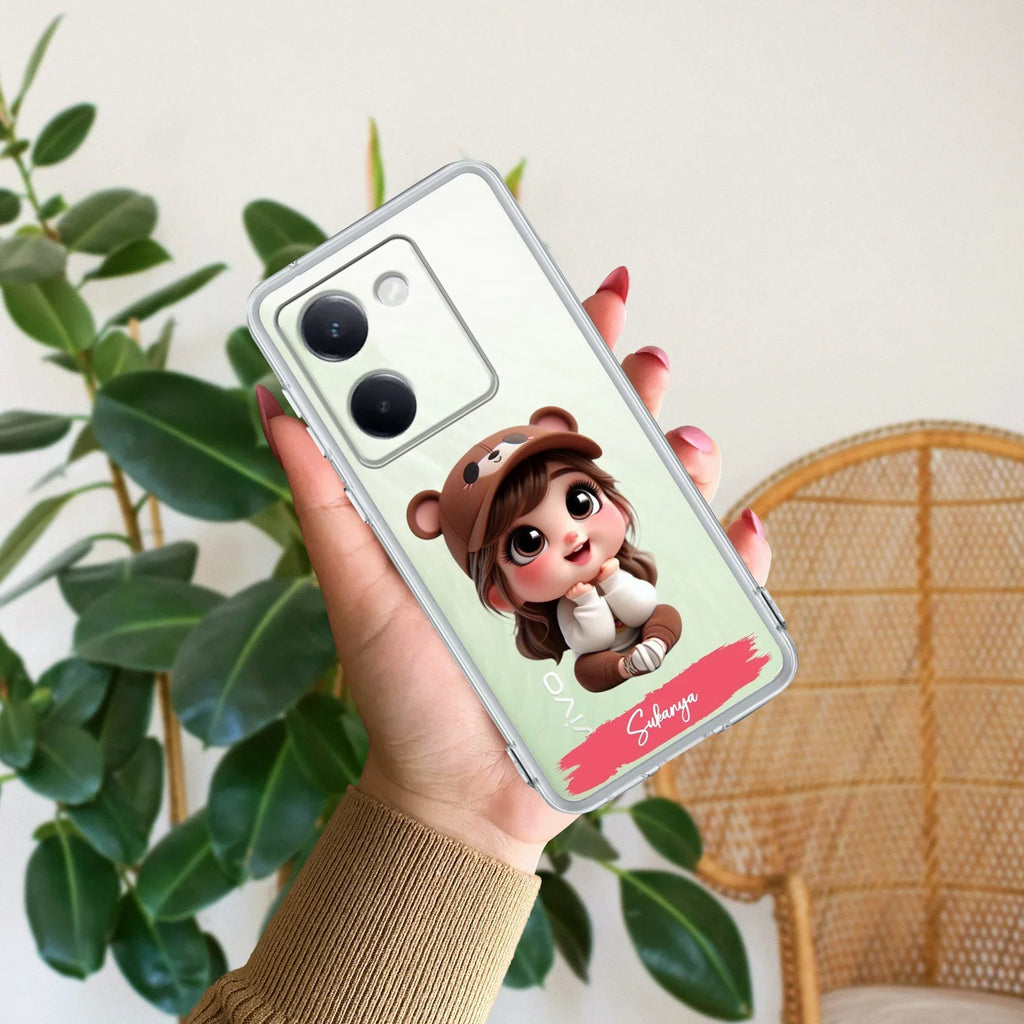 Little Girl Customize Transparent Silicon Case For Vivo Y300 Plus 5G