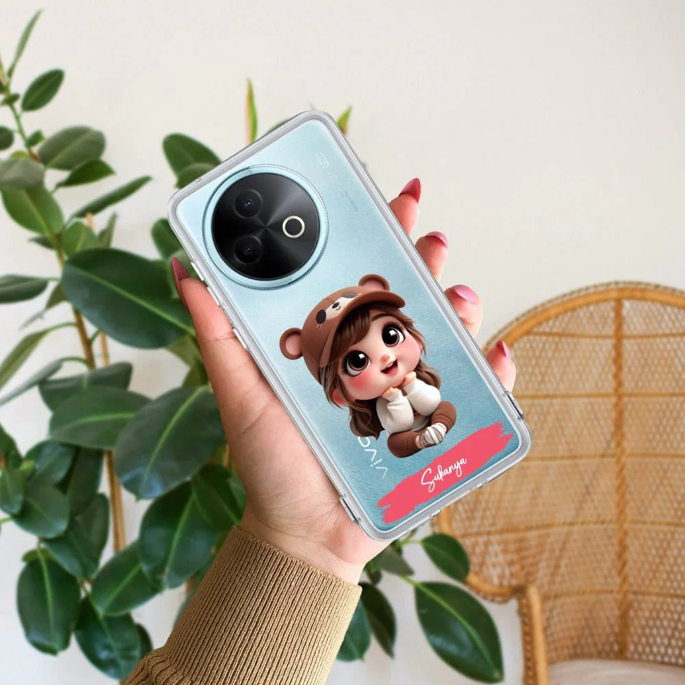 Little Girl Customize Transparent Silicon Case For Vivo - ShopOnCliQ