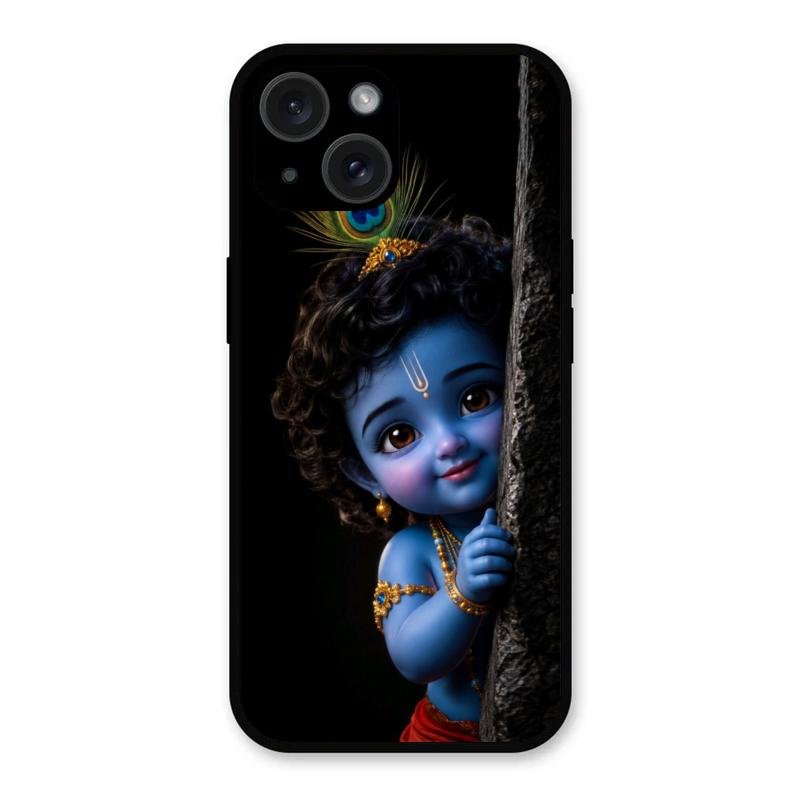 Little Krishna Divine Smile Phone Case For iPhone 15