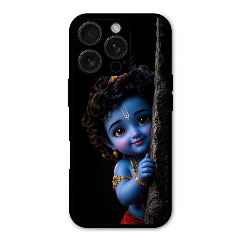 Little Krishna Divine Smile Phone Case For iPhone 16 Pro