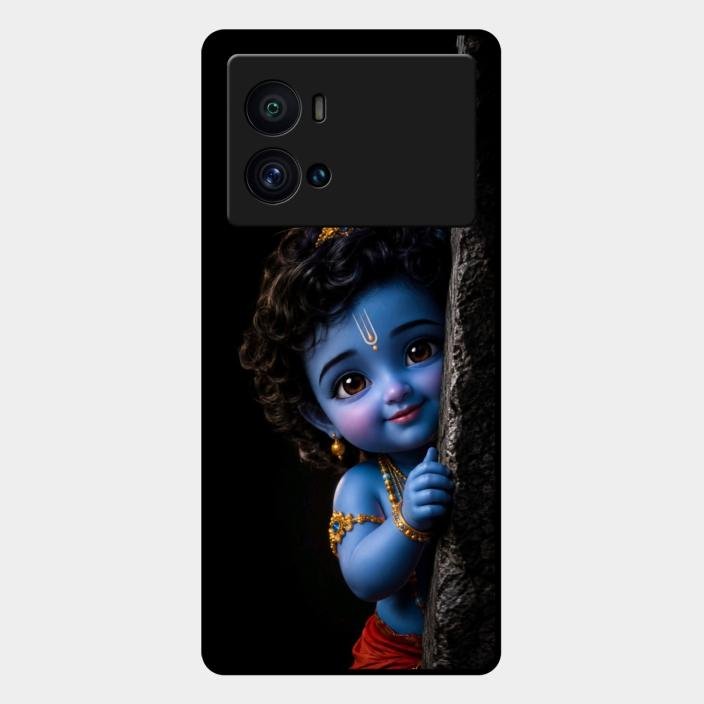 Little Krishna Divine Smile Phone Case For Iqoo 9 Pro 5G