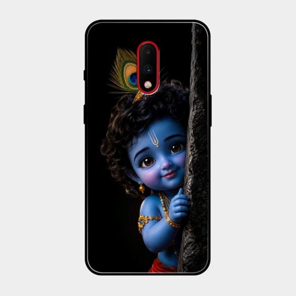 Little Krishna Divine Smile Phone Case For Oneplus 7