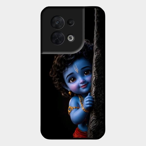 Little Krishna Divine Smile Phone Case For Oppo Reno 8 5G