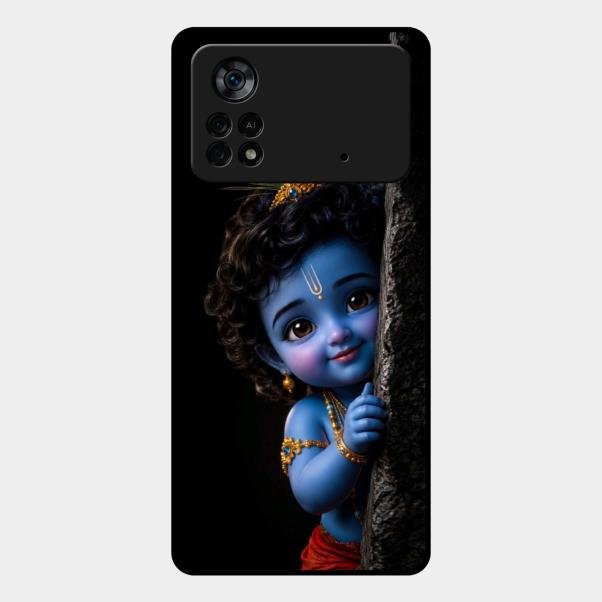 Little Krishna Divine Smile Phone Case For Poco X4 Pro 5G