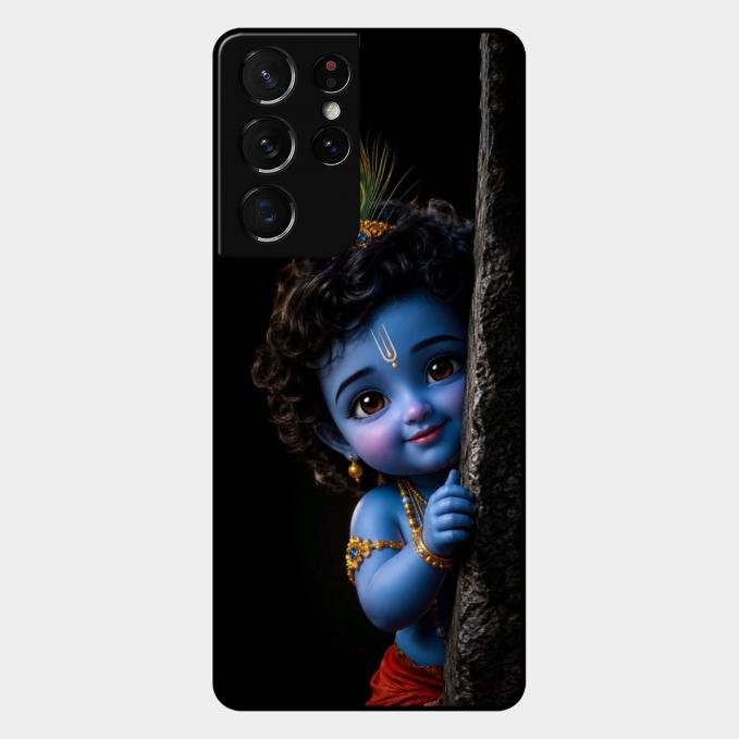 Little Krishna Divine Smile Phone Case For Samsung Galaxy S21 Ultra
