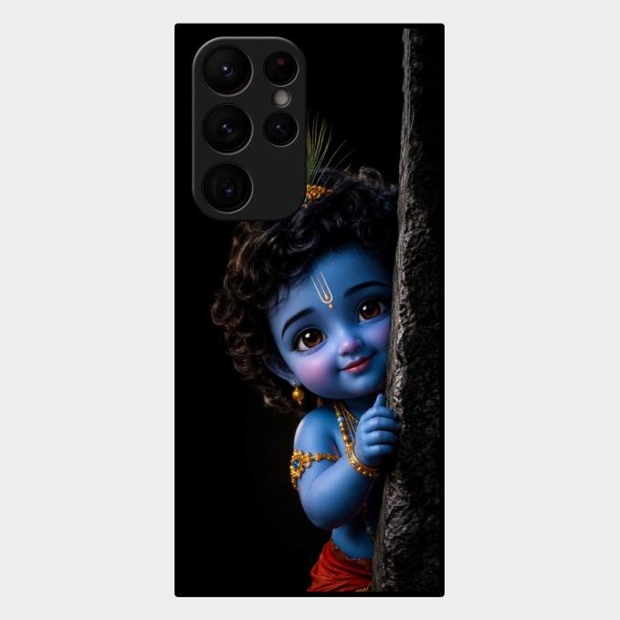 Little Krishna Divine Smile Phone Case For Samsung Galaxy S22 Ultra 5G