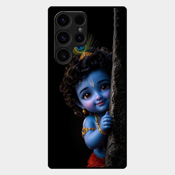 Little Krishna Divine Smile Phone Case For Samsung Galaxy S23 Ultra 5G