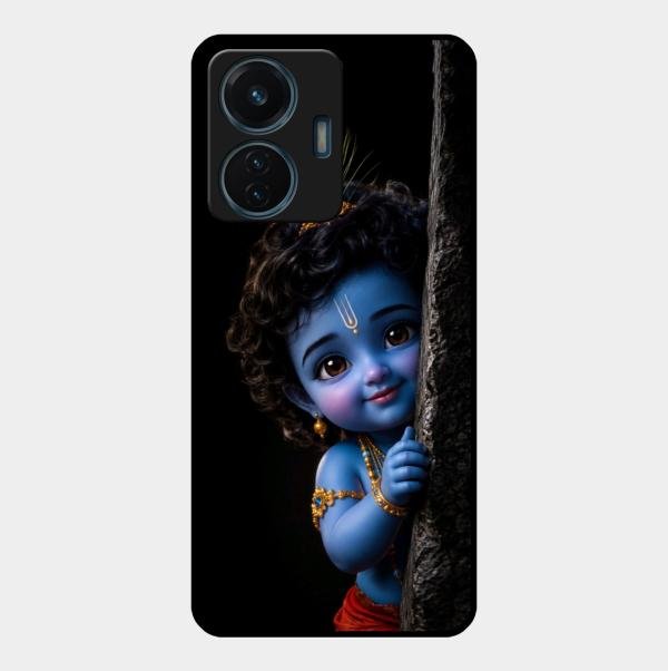 Little Krishna Divine Smile Phone Case For Vivo T1 44W 4G