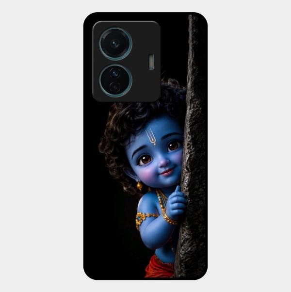 Little Krishna Divine Smile Phone Case For Vivo T1 Pro 5G