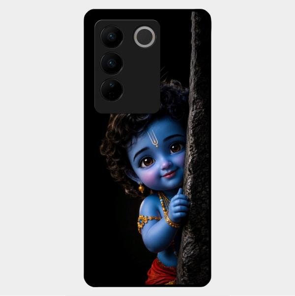 Little Krishna Divine Smile Phone Case For Vivo V27 5G