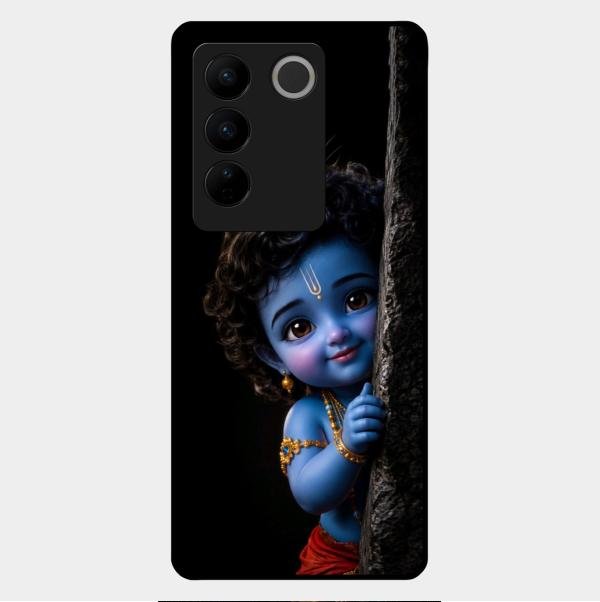 Little Krishna Divine Smile Phone Case For Vivo V27 Pro 5G