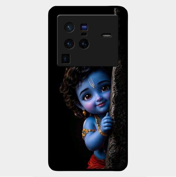 Little Krishna Divine Smile Phone Case For Vivo X80 Pro 5G