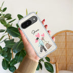 Love Couple Customize Transparent Silicon Case For Google Pixel 10 Pro