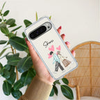 Love Couple Customize Transparent Silicon Case For Google Pixel 10 Pro XL