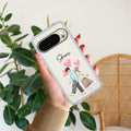 Love Couple Customize Transparent Silicon Case For Google Pixel 10 Pro