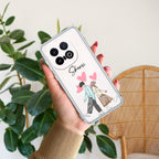 Love Couple Customize Transparent Silicon Case For iQOO - ShopOnCliQ