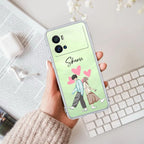 Love Couple Customize Transparent Silicon Case For iQOO Neo 7 Pro 5G