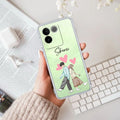 Love Couple Customize Transparent Silicon Case For iQOO Z7 Pro 5G