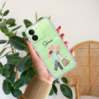 Love Couple Customize Transparent Silicon Case For iQOO Z9 5G