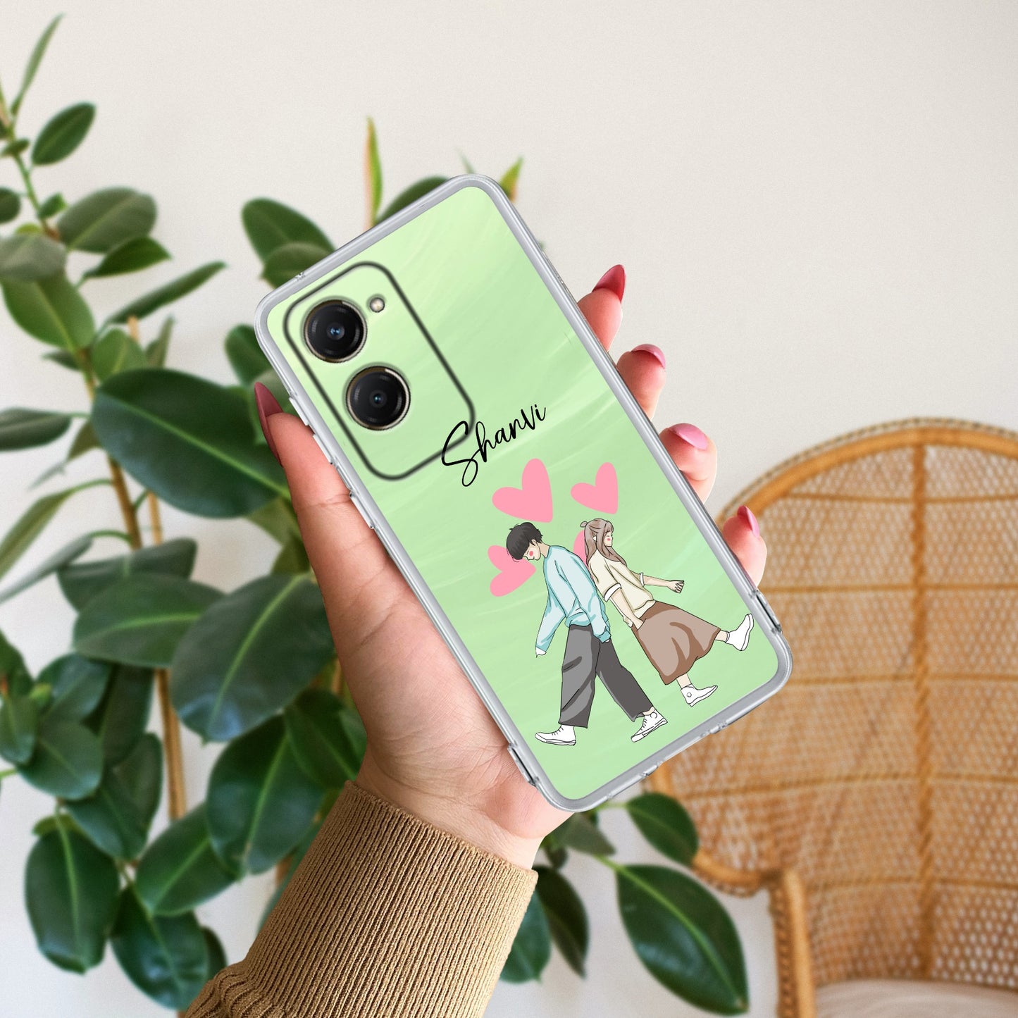 Love Couple Customize Transparent Silicon Case For iQOO