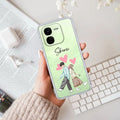 Love Couple Customize Transparent Silicon Case For iQOO Z9x 5G