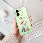 Love Couple Customize Transparent Silicon Case For iQOO Z9x 5G