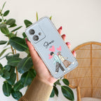 Love Couple Customize Anti Yellow Case For Motorola Edge 40 Neo 5G